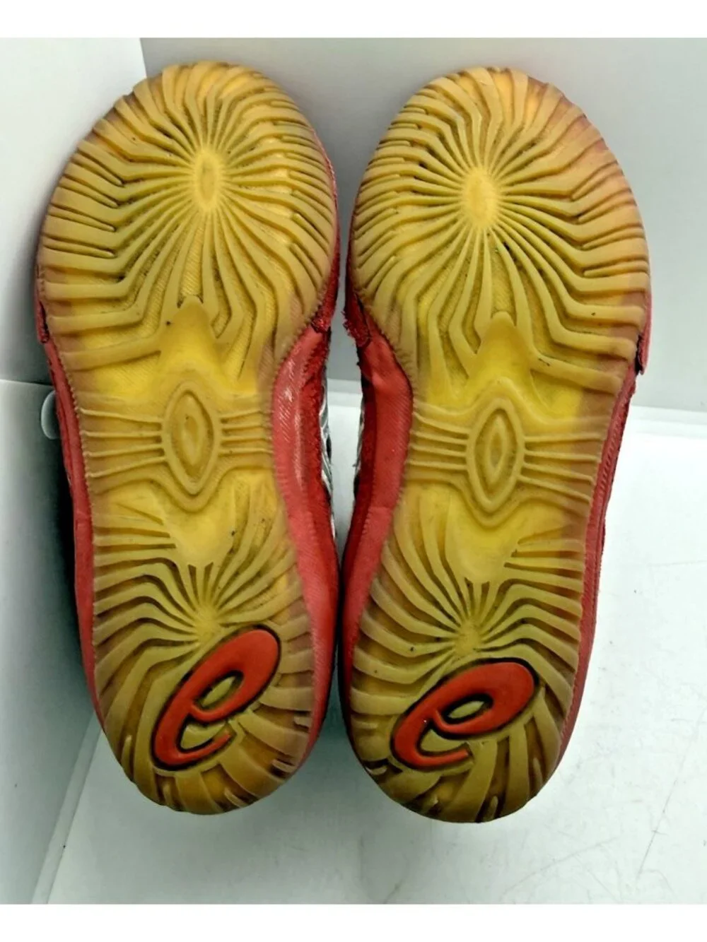 Asics Matflex 3 GS Wrestling Shoes Junior Size 1 US 30.5 EU Red Silver C129N